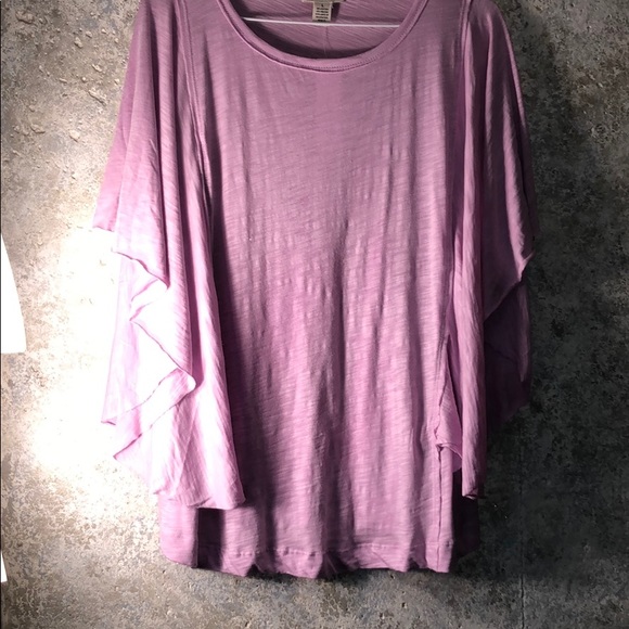 Westbound L flutter-sleeve lilac, NWT, cottons - Picture 2 of 7